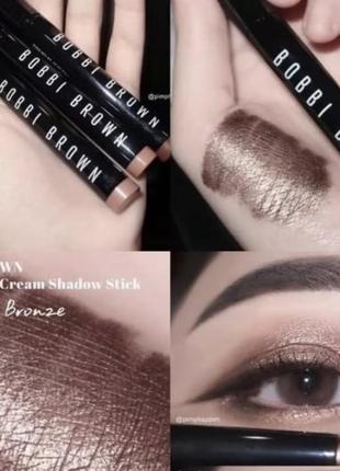 Кремові тіні bobbi brown long-wear cream shadow stick golden bronze