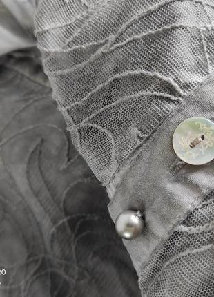 Рубашка блуза рубашка ботега bottega бренд италия 🔥 хлопок серый,l,m,42-408 фото