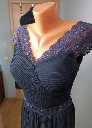 Жіноча вечірня сукня. темно-синій колір. розмір м.7 фото