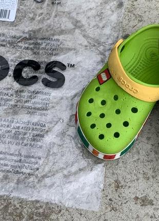 Кроксы сабо шлёпанцы (унисекс)  lego band clog green crocs ( оригинал)2 фото