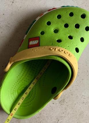 Кроксы сабо шлёпанцы (унисекс)  lego band clog green crocs ( оригинал)8 фото