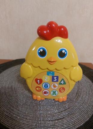Музична іграшка kraina igrashok веселий курча українською3 фото