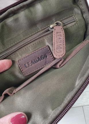 Фирменная мужская кожаная сумка leabags9 фото