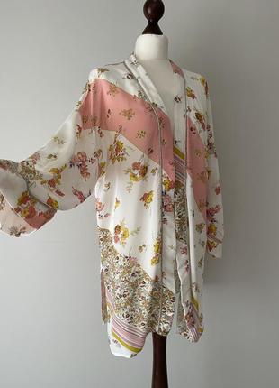 Рубашка накидка кимоно цветы бренд atelier jad2 фото