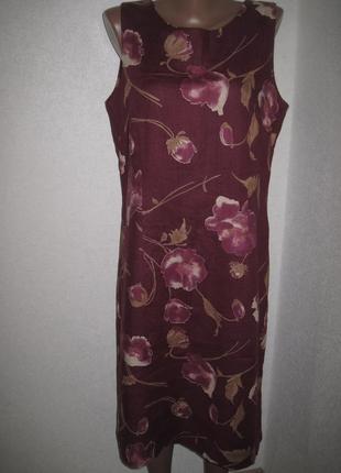 Льняное платье cappuccino р-р42, р-р14,