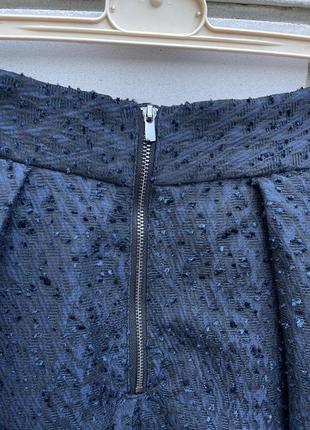 Жаккардовая юбка клеш миди h&amp;m10 фото