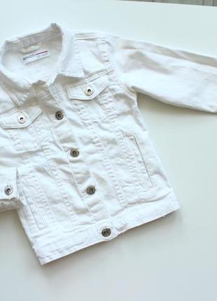 Джинсовка, стильная курточка джинсовая на 7-8 лет