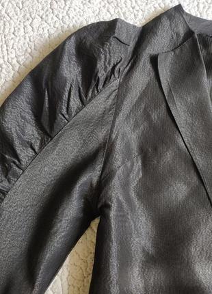 Шикарний піджак, жакет кардиган з об'ємними плечима тренд блуза6 фото