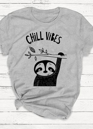 Футболка серая мужская chill