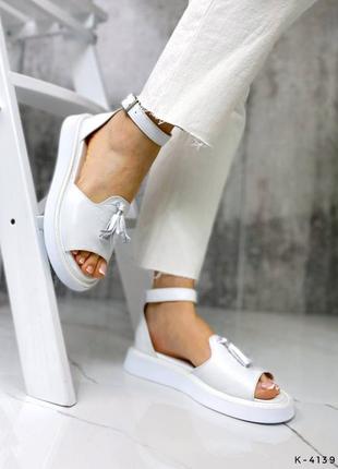 ❤️ шикарные кожаные босоножки