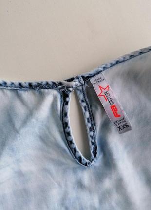 Жіночий блакитний джинсовий комбінезон8 фото