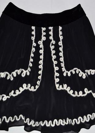 Шелковая юбка bgn studio велюровый пояс1 фото