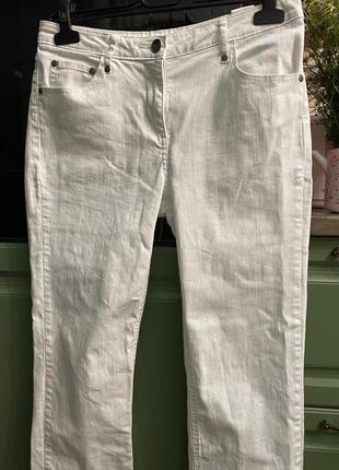 Белые джинсы прямые3 фото