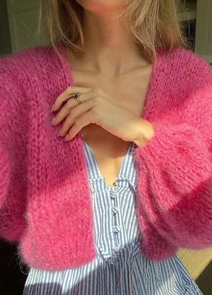 Яскравий оверсайз кардиган 8