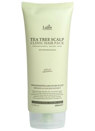 Маска-пилинг для кожи головы с чайным деревом lador tea tree scalp clinic hair pack 200 мл