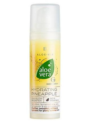 Lr aloe via aloe vera hydrating pineapple пілінг-бустер для обличчя 2в1