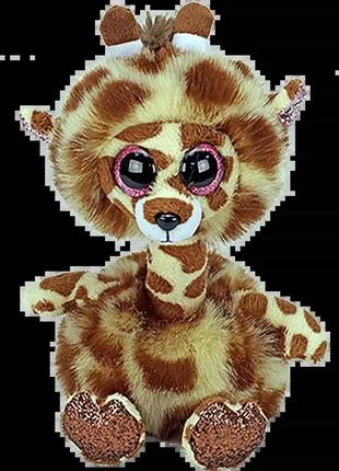 Дитяча іграшка м’яконабивна ty beanie boo's 36382 жираф "gertie" 15см