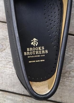 Brooks &amp; brothers пенни-лоферы сша кожаные мужские туфли черные мокасины4 фото