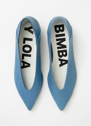 Bimba y lola: шкіряні блакитні туфлі