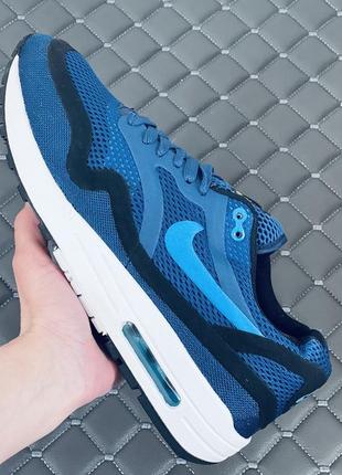 Nike air max 90 кросівки чоловічі літні сині найк аір макс 90 сітка4 фото