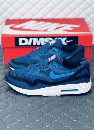 Nike air max 90 кросівки чоловічі літні сині найк аір макс 90 сітка6 фото