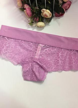 Кружевные трусики victoria’s secret pink виктория сикрет