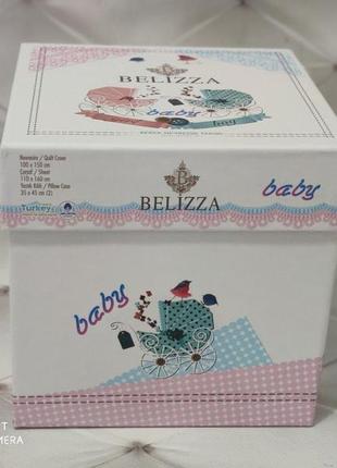 Дитяча постільна білизна для новонароджених у ліжечко бавовна bizza baby3 фото