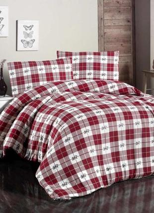 Набор постельного белья из фланели байка полуторный размер cotton collection cot-1182 фото