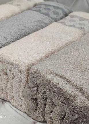 Полотенца махровые 50 на 90 высокого качества pupilla в упаковке 4 шт 023