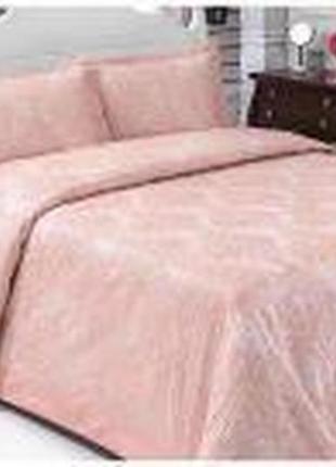 Покривало жакардове євро розмір та 2 наволочки issi home cordenya powder