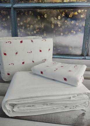Набор постельного белья из фланели байка полуторный размер cotton collection cot-117