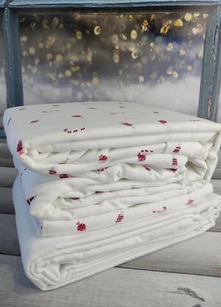 Набор постельного белья из фланели байка полуторный размер cotton collection cot-1174 фото