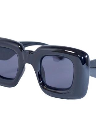 Оригінальні сонцезахисні жіночі окуляри чорні квадратні 1330-1