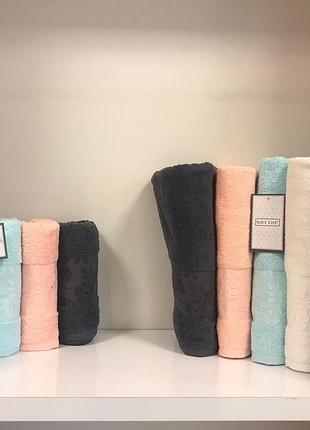 Махровые полотенца для бани в упаковке 6 штук 70 на 140 см турция soft life