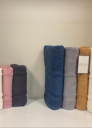 Махровые полотенца для бани в упаковке 6 штук 70 на 140 см турция soft life