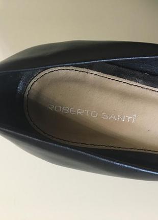 Кожаные туфли лодочки roberto santi 374 фото