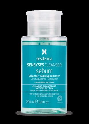 Тонізувальний засіб для жирної шкіри sesderma sensyses sebum cleanser 200 мл