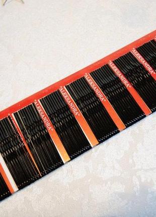 Набір чорних невидимок 10 штук