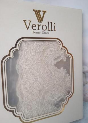 Скатерть прямоугольная силиконовая кружевная на стол 160х220см  мягкое стекло турция verolli в расцветках4 фото