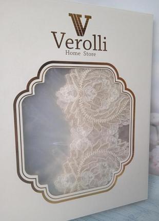 Скатерть прямоугольная силиконовая кружевная на стол 160х220см  мягкое стекло турция verolli в расцветках5 фото