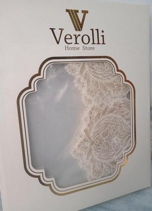 Скатерть прямоугольная силиконовая кружевная на стол 160х220см  мягкое стекло турция verolli в расцветках1 фото