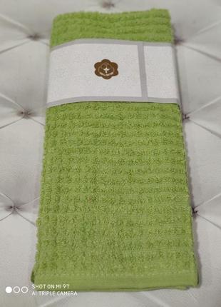Кухонные махровые полотенца с вышивкой 40 на 60 см 2 штуки ikizler турция2 фото