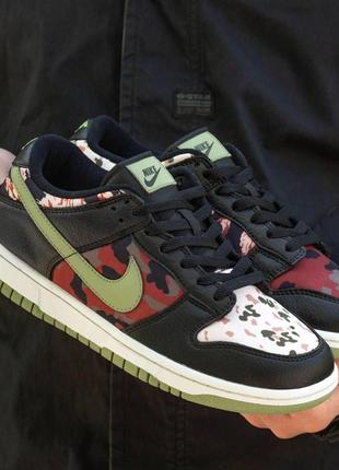 Чоловічі кросівки nike sb dunk low black camo 40-41-45