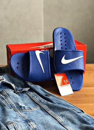 Чоловічі шльопанці nike blue / smb