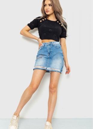 Женская мини юбк джинсовая5 фото