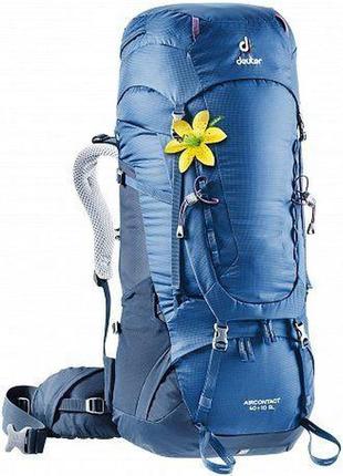 Туристический рюкзак deuter aircontact 40 + 10 sl 3320019 3399, синий