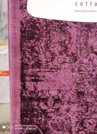 Набір килимків люкс для ванної кімнати масо 2 предмета туреччина фіолетові2 фото