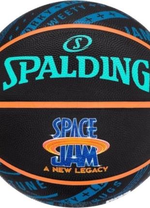 Баскетбольный мяч spalding space jam tune squad roster синий, черный, мультиколор уни 7 84540z
