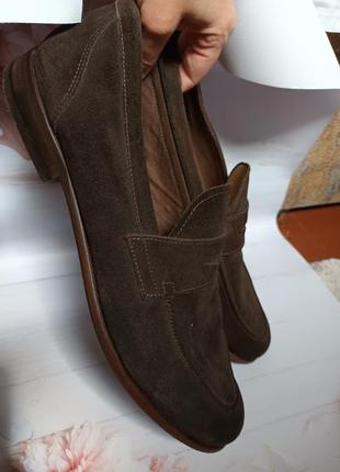 Туфли замшевые коричневые2 фото