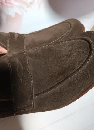 Туфли замшевые коричневые7 фото